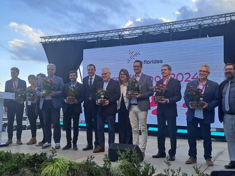 Entrega de los galardones de les Viles Florides en el municipio de Blanes